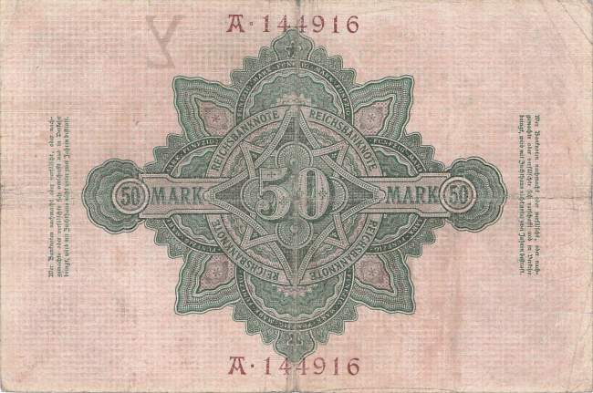 50 Mark 1906 Ro25a Y/A